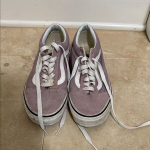 Vans Women's Sneakers in Purple and White